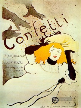 Konfetti 1894 Toulouse Lautrec Henri de Ölgemälde